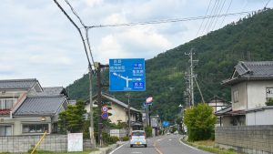 国道19号、明科から筑北村へ