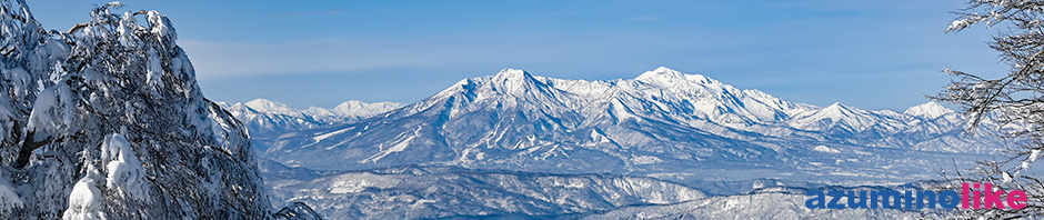 2020/1/22【初滑りの野沢温泉スキー場】絶好のスキー日和、雪質もパウダー天国でした。遠くに見えるは左が妙高山、右が火打山ですね。