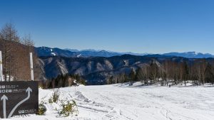 最上部から見た東信の山々