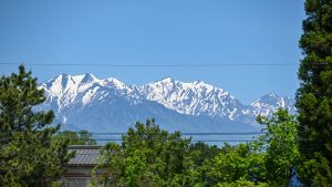 N 210mm 左から爺ヶ岳、鹿島槍、五竜岳です。