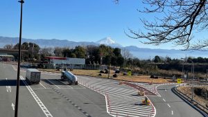 双葉SAからは富士山がバッチリです