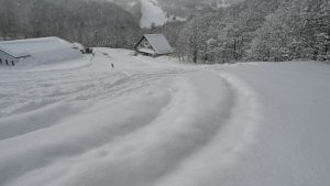 西舘の新雪